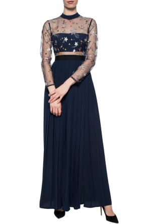 Pleated long sleeve dress, zdjęcie 2 Pleated long sleeve dress od Self Portrait